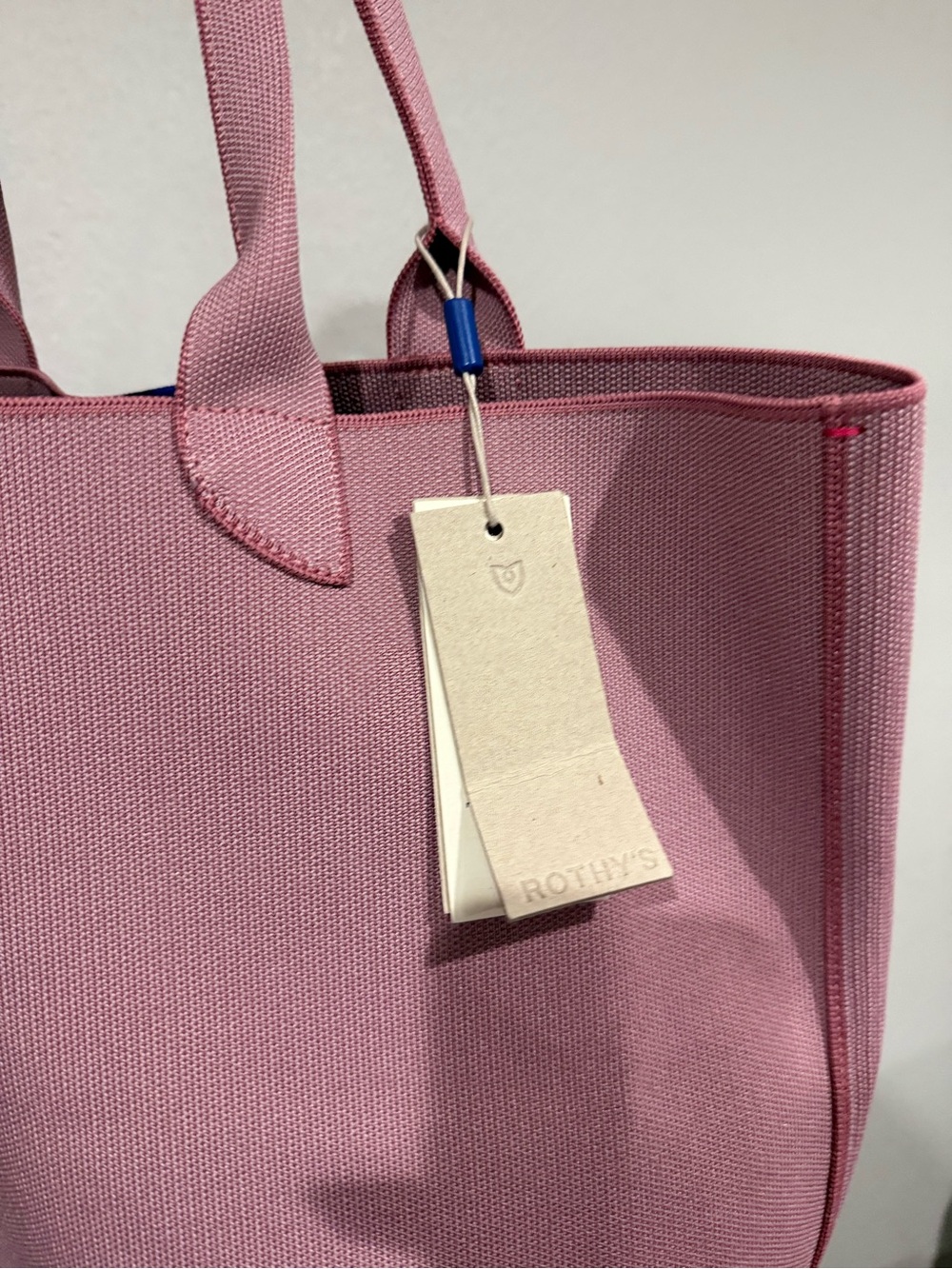 Rothy’s The Lightweight Tote Bag Light Petal Pink NWT - Picture 7 of 8